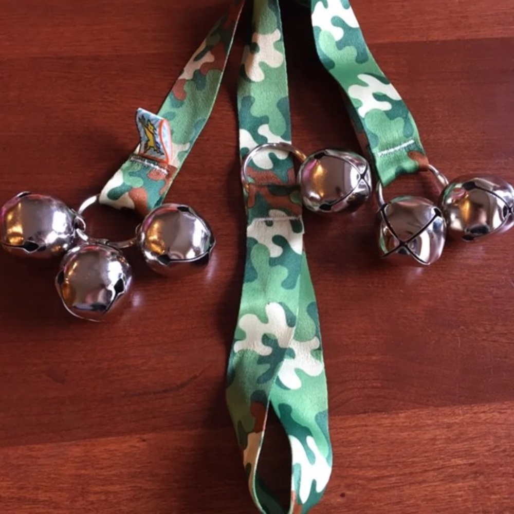 Camouflage Print Puppy Potty Training Bells